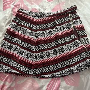 knitted christmas skirt